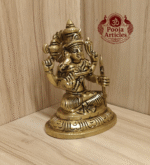 Buy Brass Kamakshi Amman Statue – 450g, 4″ Handcrafted Goddess Idol For Pooja & Home Use