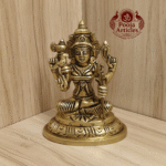 Buy Brass Kamakshi Amman Statue – 450g, 4″ Handcrafted Goddess Idol For Pooja & Home Use