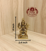 Buy Brass Kamatchi Amman Statue Online – 430g, 4" Handcrafted Divine Idol for Pooja | PoojaArticles.com