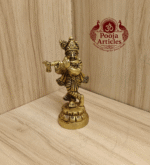 Buy Brass Krishnan Statue Online 200g, 3.5" – Traditional Krishna Idol for Pooja and Home Decor
