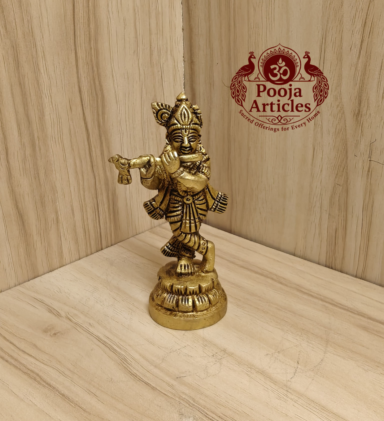 Buy Brass Krishnan Statue Online 200g, 3.5" – Traditional Krishna Idol for Pooja and Home Decor Buy Brass Krishnan Statue Online 200g, 3.5" – Traditional Krishna Idol for Pooja and Home Decor