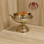 Buy Brass Kuber Deepak Diya on Stand 110g, 3" – Handcrafted Prosperity Oil Lamp For Home Use & Puja