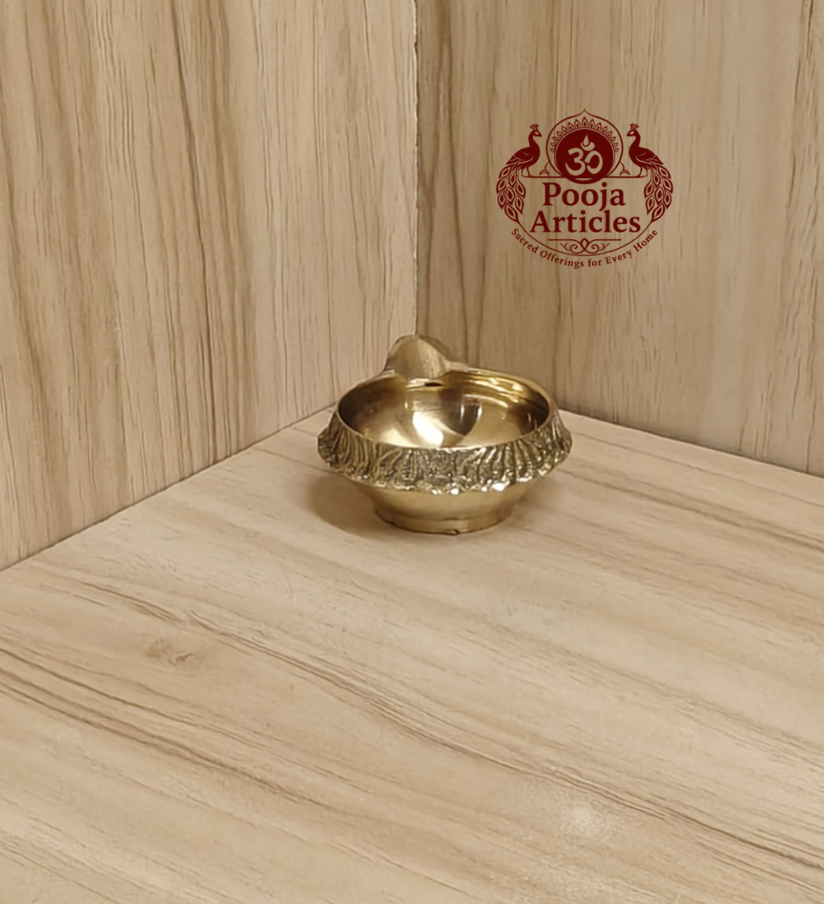 Buy Brass Kuber Diya 30g, 2" – Handcrafted Prosperity Oil Lamp For Lighting & Puja