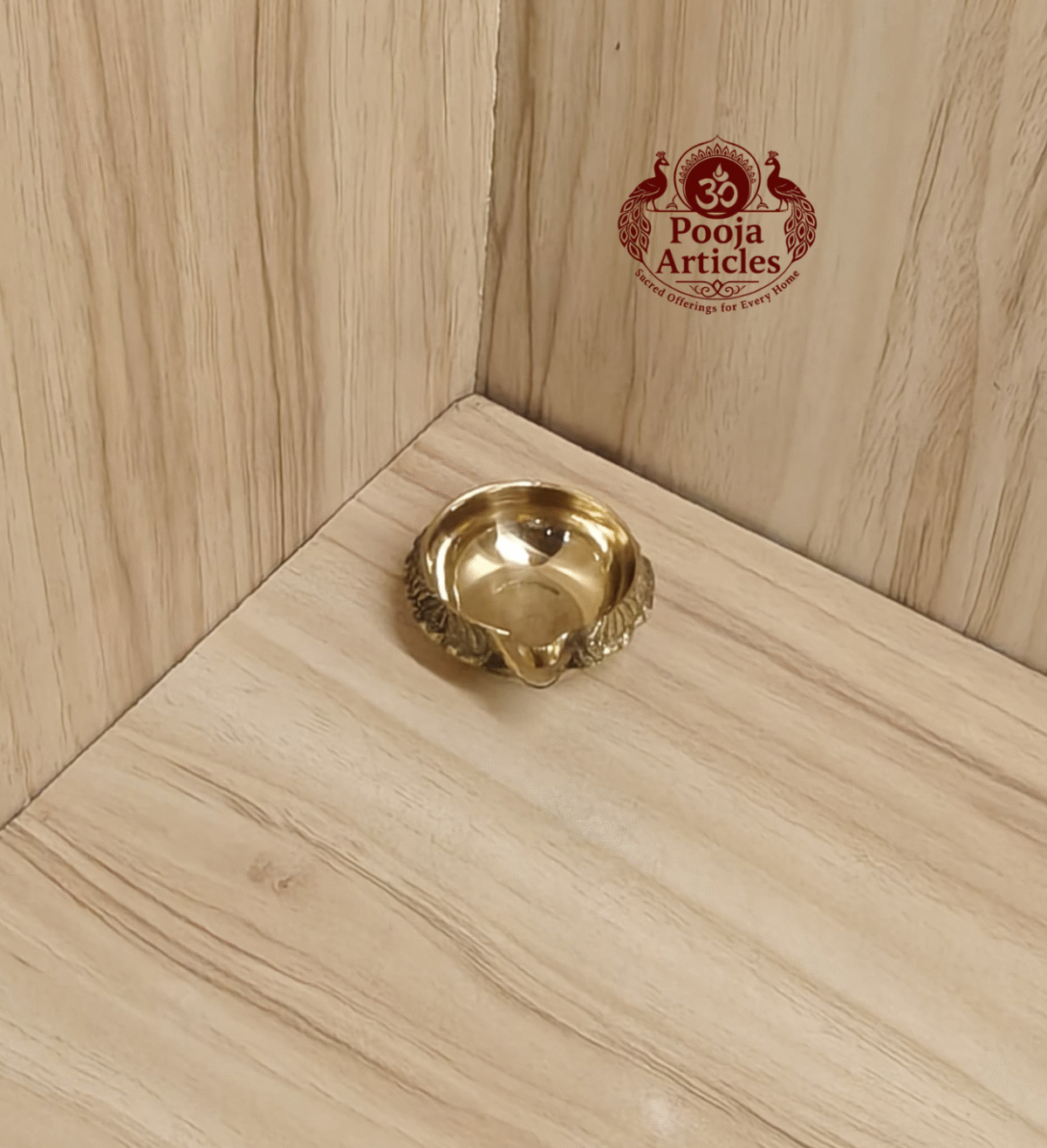 Buy Brass Kuber Diya 30g, 2" – Handcrafted Prosperity Oil Lamp For Lighting & Puja