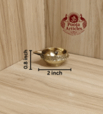 Buy Brass Kuber Diya 30g, 2" – Handcrafted Prosperity Oil Lamp For Lighting & Puja