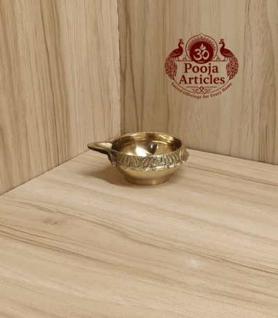 Buy Brass Kuber Diya 30g, 2" – Handcrafted Prosperity Oil Lamp For Lighting & Puja