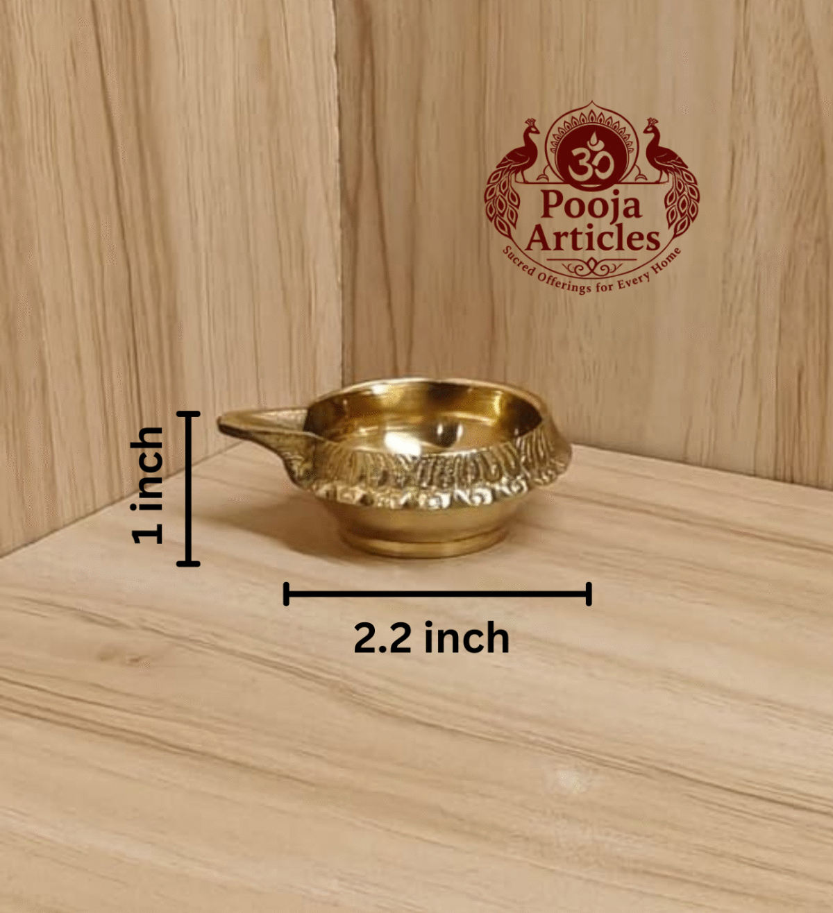 Buy Brass Kuber Diya 50g, 2.2" – Handcrafted Prosperity Oil Lamp For Puja Use & Lighting