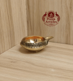 Buy Brass Kuber Diya 60g, 2.5" – Handcrafted Prosperity Oil Lamp For Home Use & Lighting