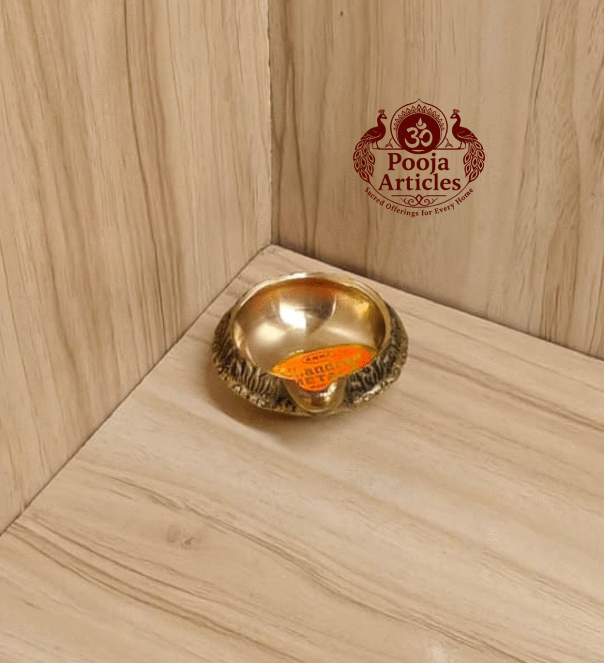 Buy Brass Kuber Diya 60g, 2.5" – Handcrafted Prosperity Oil Lamp For Home Use & Lighting