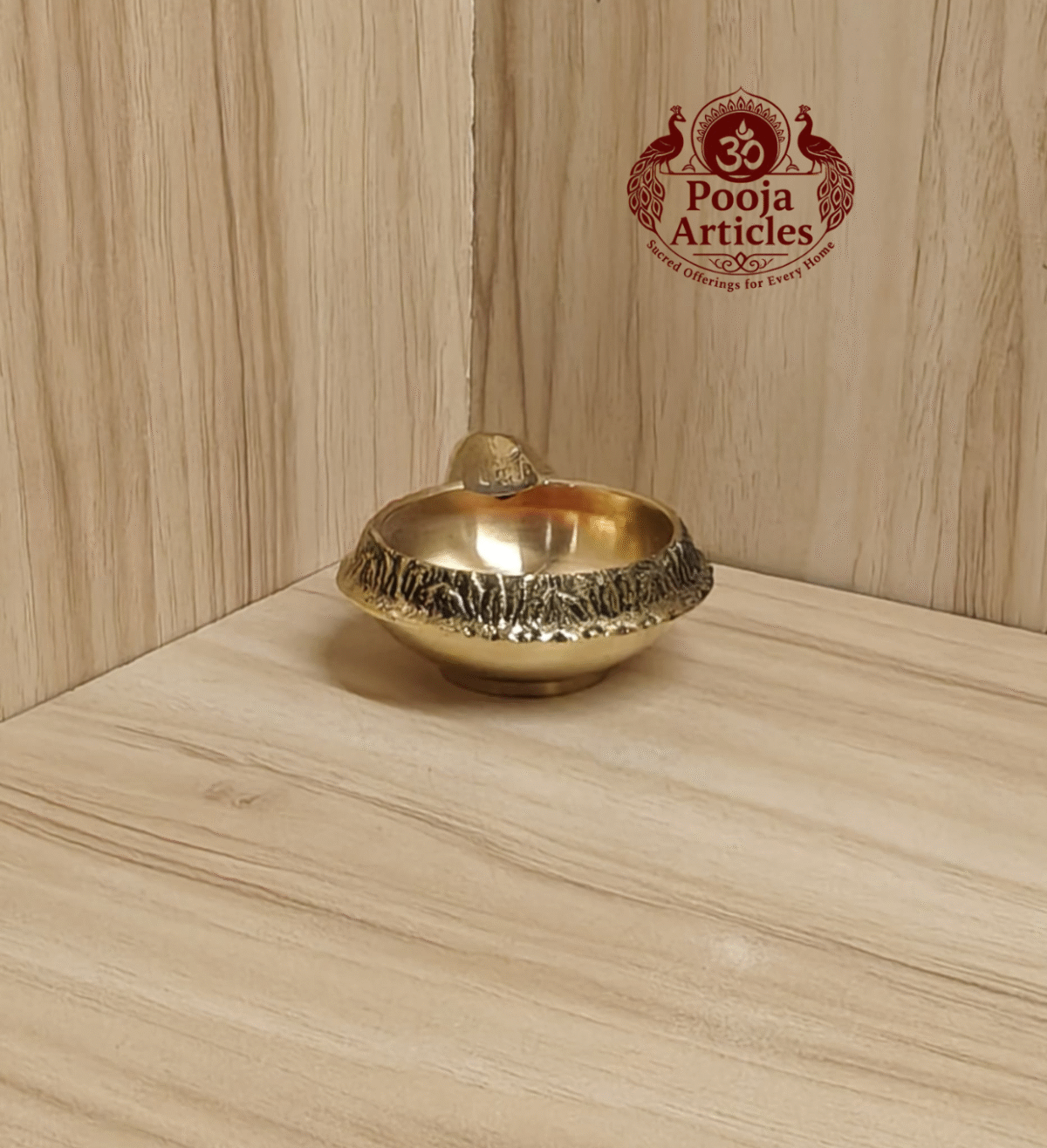 Buy Brass Kuber Diya 60g, 2.5" – Handcrafted Prosperity Oil Lamp For Home Use & Lighting