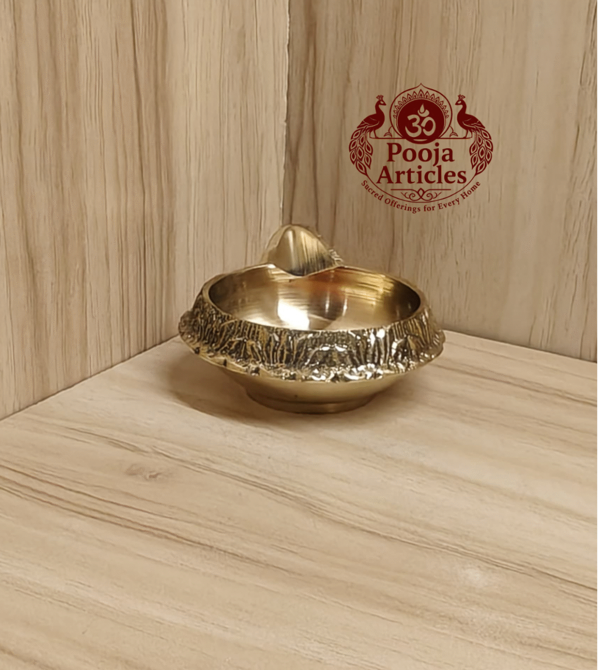 Buy Brass Kuber Diya 70g, 2.2" – Handcrafted Prosperity Oil Lamp For Lighting & Puja Use