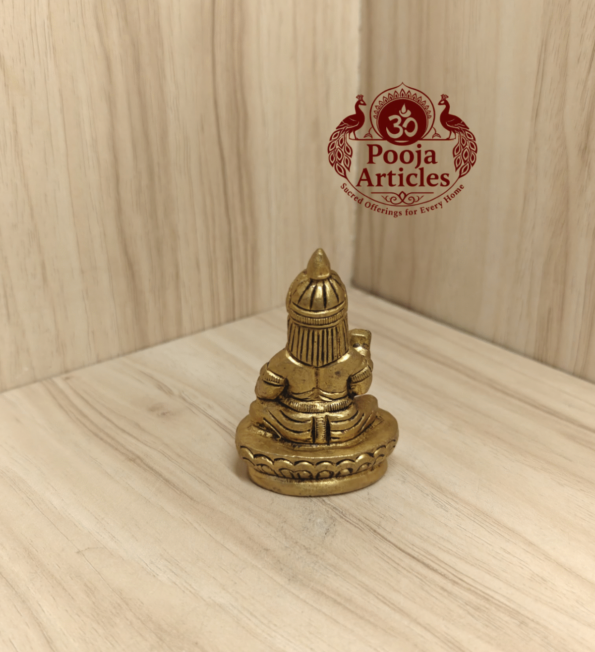 Buy Brass Kuber Idol for Pooja – 210g, 2.8" | Divine Wealth Deity for Prosperity