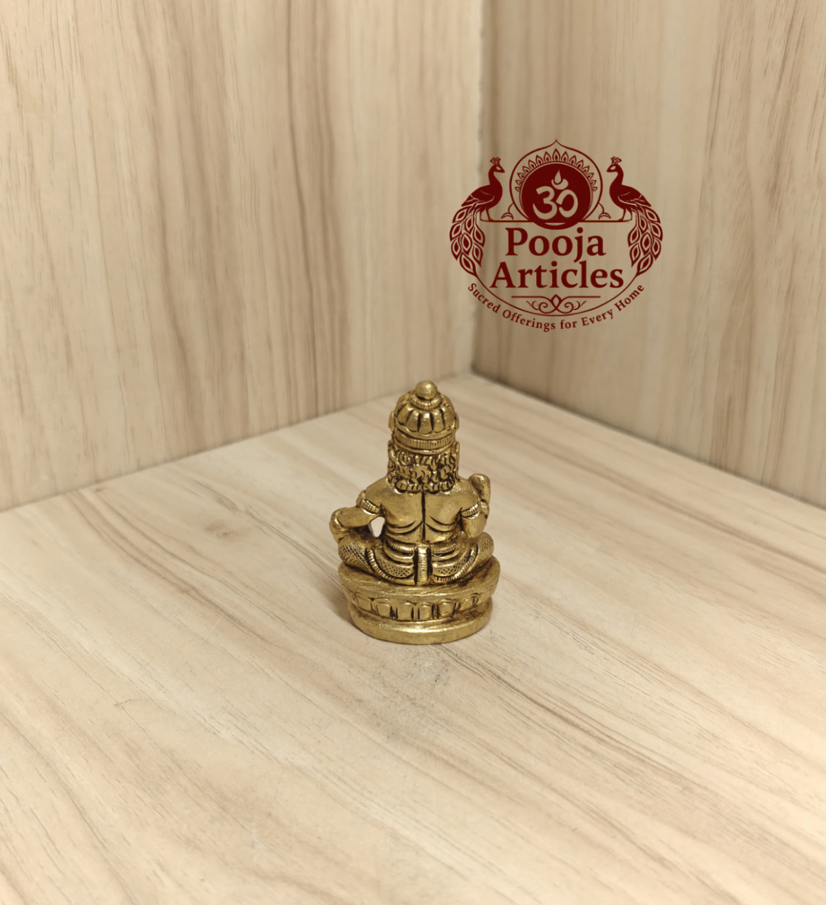 Buy Brass Kuber Idol Online – 2.2inch, 120g | Divine Wealth Idol for Pooja & Home Decor