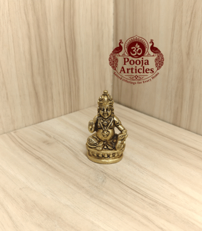 Buy Brass Kuber Idol Online – 2.2inch, 120g | Divine Wealth Idol for Pooja & Home Decor