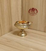 Buy Brass Kubera Deepak Diya on Stand 50g, 2" – Divine Auspicious Oil Lamp For Puja & Home Use