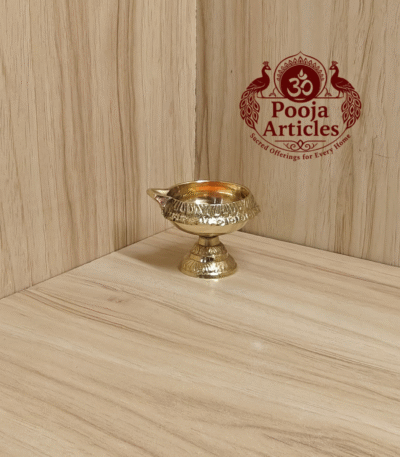 Buy Brass Kubera Deepak Diya on Stand 50g, 2" – Divine Auspicious Oil Lamp For Puja & Home Use