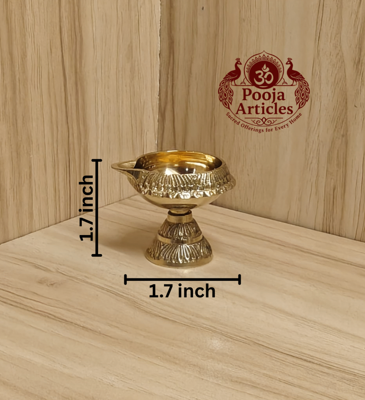 Buy Brass Kubera Diya With Stand 40g, 1.7" – Divine Auspicious Oil Lamp For Puja & Home Use