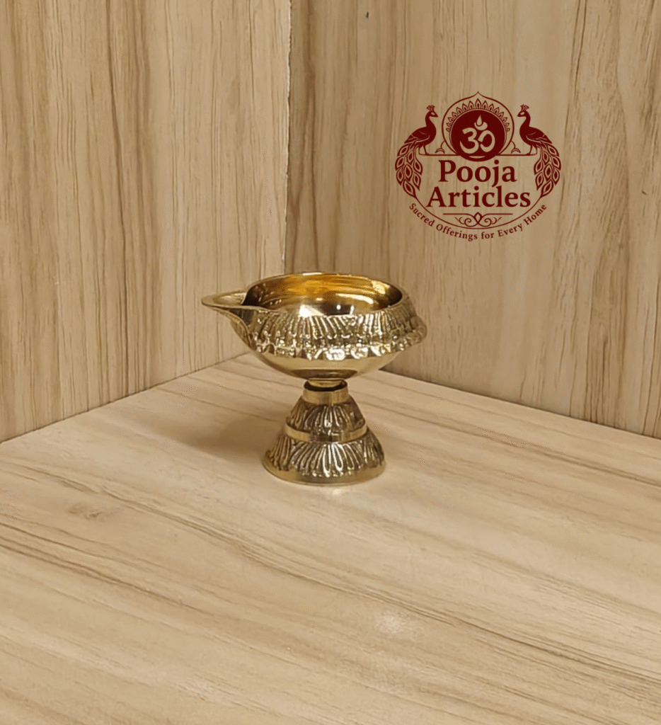 Buy Brass Kubera Diya With Stand 40g, 1.7" – Divine Auspicious Oil Lamp For Puja & Home Use