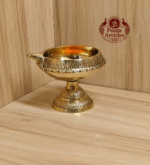 Buy Brass Kubera Diya With Stand 70g, 2" – Handcrafted Prosperity Pooja Oil Lamp For Home Use & Puja