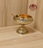 Buy Brass Kubera Diya With Stand 70g, 2" – Handcrafted Prosperity Pooja Oil Lamp For Home Use & Puja