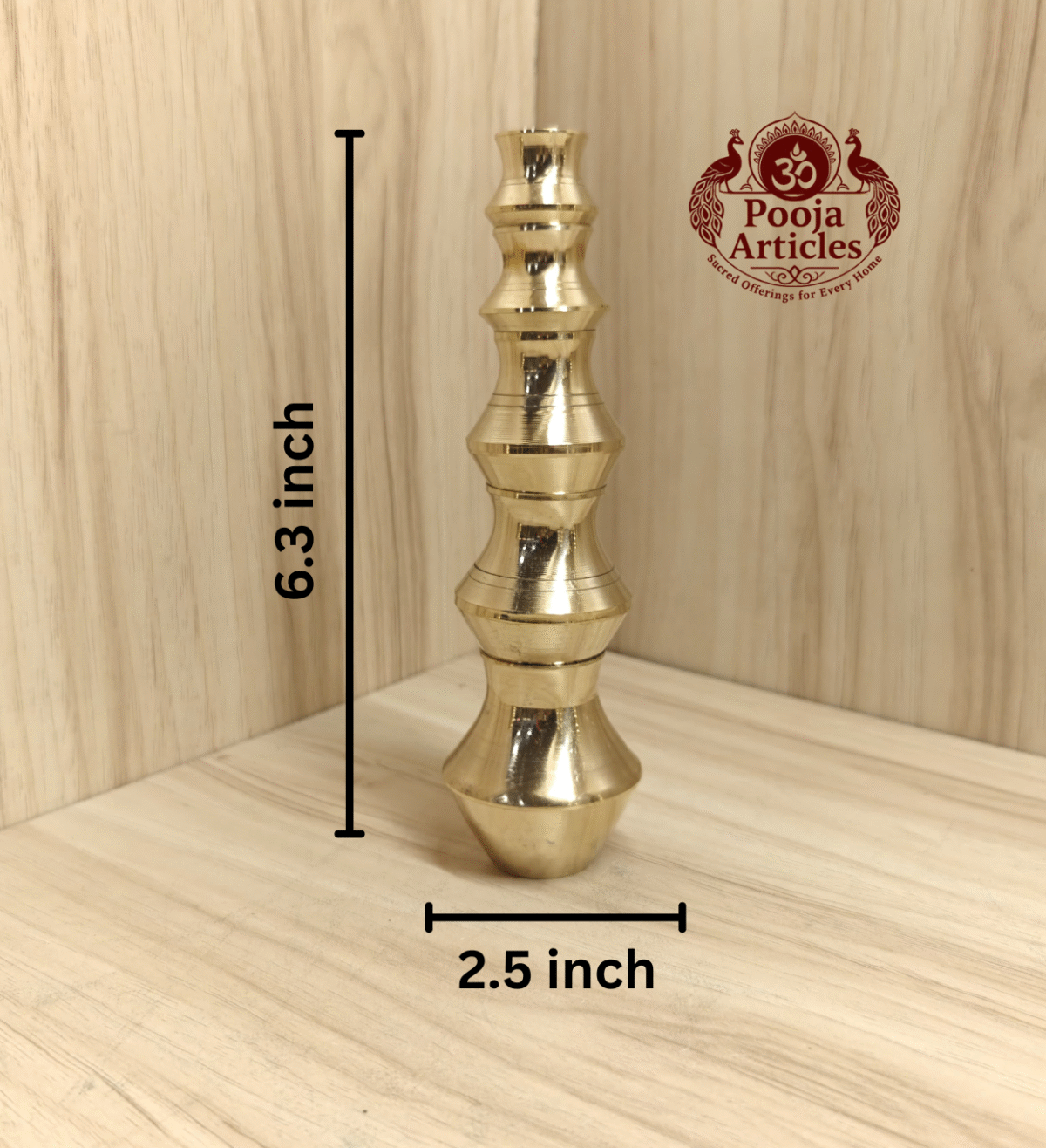 Buy Brass Kubera Kudam Set Of 5 – Size 2 (90g, 6.3 x 2.5 Inches) | Pure Kuber Pooja Set for Home Decor