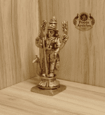 Buy Brass Lord Murugan Peacock Idol – 370 g, 4.5" Handcrafted Divine Protector For Home Use, Gifts & Puja