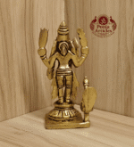 Buy Brass Lord Murugan Peacock Idol – 370 g, 4.5" Handcrafted Divine Protector For Home Use, Gifts & Puja