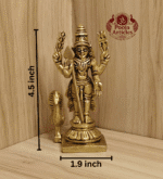 Buy Brass Lord Murugan Peacock Idol – 370 g, 4.5" Handcrafted Divine Protector For Home Use, Gifts & Puja