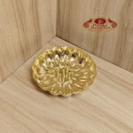 Buy Brass Lotus Agarbatti Box Holder Pate Size 2 – 70g, 4.5″ Handmade Pure Brass Incense Storage Box