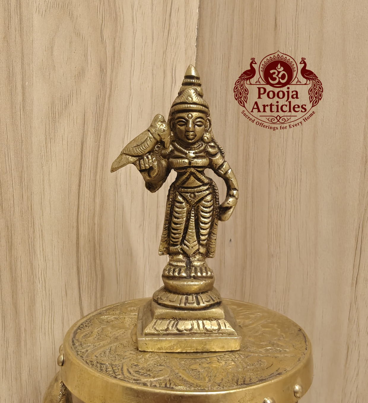 Buy Brass Madurai Meenakshi Statue Online – 150g, 3.4" Divine Idol for Pooja Buy Brass Madurai Meenakshi Statue Online – 150g, 3.4" Divine Idol for Pooja