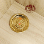 Buy Brass Mini Pooja Plate Online – 40g, 6.2″ Powerful Brass Pooja Thali for Daily Rituals