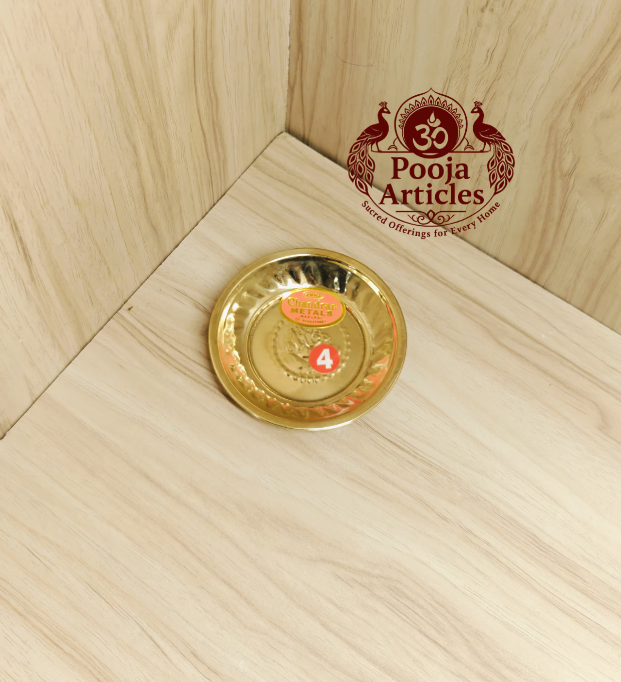 Buy Brass Mini Pooja Plate Online – Premium 15g, 3.8" Plate for Daily Worship & Festive Rituals Buy Brass Mini Pooja Plate Online – Premium 15g, 3.8" Plate for Daily Worship & Festive Rituals