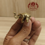 Buy Brass Miniature Elephant Statue – 40 g, 1"Handcrafted Symbol of Strength and Prosperity For Gifts & Puja