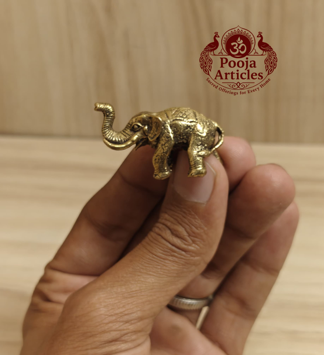Buy Brass Miniature Elephant Statue – 40 g, 1"Handcrafted Symbol of Strength and Prosperity For Gifts & Puja Buy Brass Miniature Elephant Statue – 40 g, 1"Handcrafted Symbol of Strength and Prosperity For Gifts & Puja