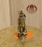 Buy Brass Miniature Murugan Statue Online – 12g, 1.6" Compact Vel Idol for Puja & Gifting