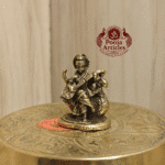 Buy Brass Miniature Saraswati Statue Online – 20 g, 1.2" Handcrafted Goddess of Knowledge Idol
