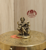 Buy Brass Miniature Saraswati Statue Online – 20 g, 1.2" Handcrafted Goddess of Knowledge Idol