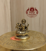 Buy Brass Miniature Saraswati Statue Online – 20 g, 1.2" Handcrafted Goddess of Knowledge Idol