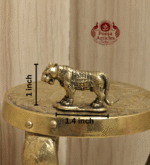 Buy Brass Miniature Tiger Statue – 20g, 1" Handcrafted Symbol of Strength and Protection For Gifts & Puja
