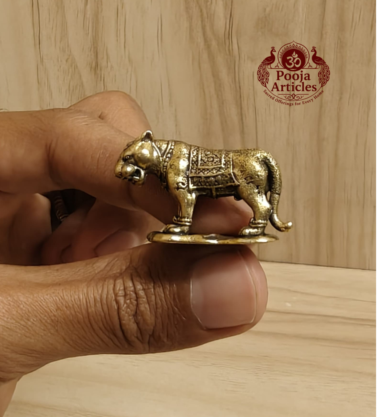 Buy Brass Miniature Tiger Statue – 20g, 1" Handcrafted Symbol of Strength and Protection For Gifts & Puja Buy Brass Miniature Tiger Statue – 20g, 1" Handcrafted Symbol of Strength and Protection For Gifts & Puja