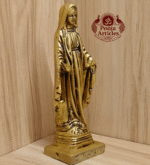 Buy Brass Mother Mary Statue – 650g, 6.2″ Handcrafted Sacred Christian Idol For Home Use & Decor