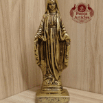 Buy Brass Mother Mary Statue – 650g, 6.2″ Handcrafted Sacred Christian Idol For Home Use & Decor