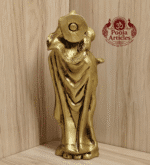 Buy Brass Mother Mary with Baby Jesus Statue – 1.25kg, 7″ Handcrafted Sacred Icon For Home Use and Decor