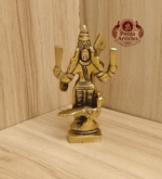 Buy Brass Murugan Mini Idol Statue Online – 3.3 inch, 110g Handcrafted Subramanya Idol for Pooja, Gifting and Divine Blessings