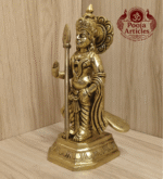 Buy Brass Murugan Silai for Puja Room Online – 7.4 inch, 1.430 kg Handcrafted Karthikeya Idol for Home Temple & Pooja Decor