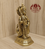 Buy Brass Murugan Silai for Puja Room Online – 7.4 inch, 1.430 kg Handcrafted Karthikeya Idol for Home Temple & Pooja Decor