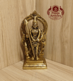 Buy Brass Murugan Statue Online – 1.7 kg, 8.5" Handcrafted Vel Idol for Devotion & Home Temple