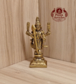 Buy Brass Murugan Statue Online – Handcrafted 4 inch, 230g Subramanya Idol for Pooja, Protection and Home Temple Decor