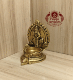 Buy Brass Murugan Vilakku – 270g, 3″ Powerful Lord Murugan Sacred Lamp For Home & Return Gifts