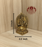 Buy Brass Murugan Vilakku – 270g, 3″ Powerful Lord Murugan Sacred Lamp For Home & Return Gifts